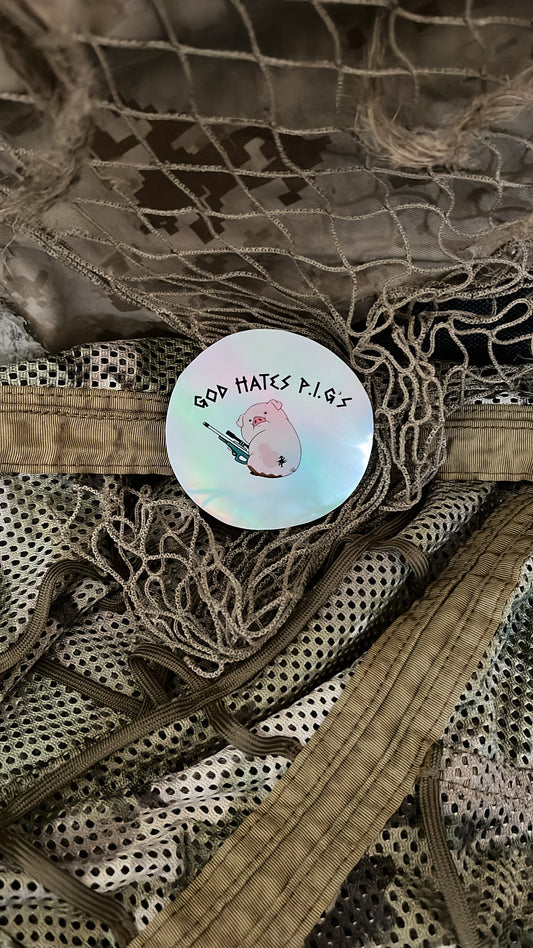 God Hates Pigs sticker